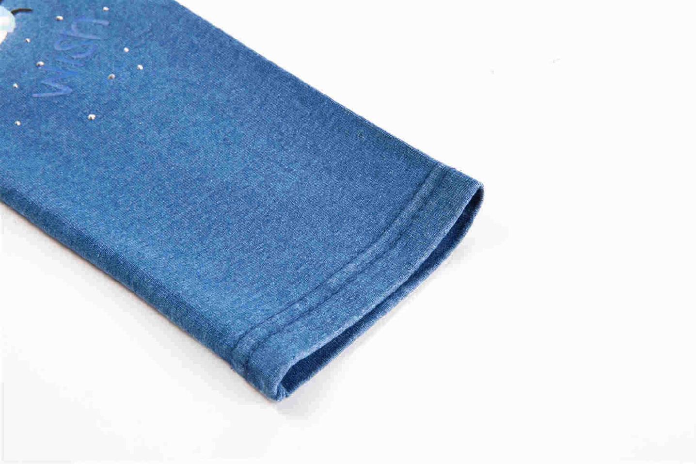 Dívčí riflové legíny Kugo KK9855, modré